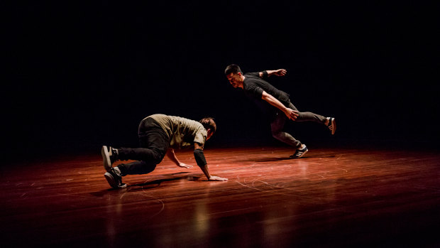 Aaron Lim and Erak Mith in part of their energetic performance.