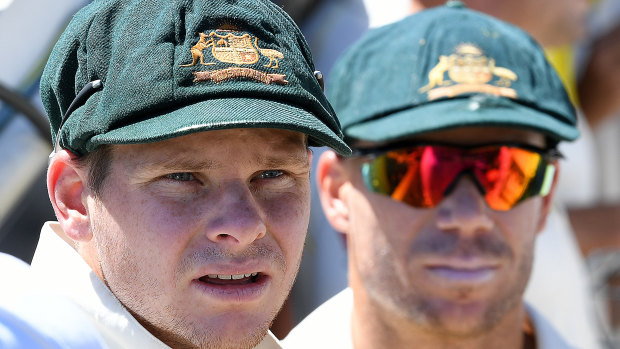 Suspended duo: Steve Smith and David Warner.