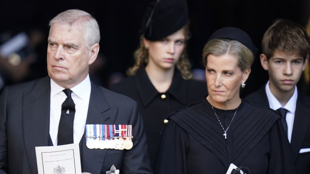 Prince Andrew and Sophie, Countess of Wessex. 