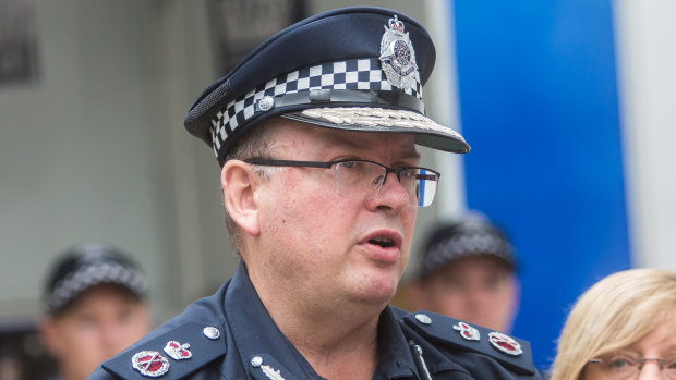 Chief Police Commissioner Graham Ashton is hoping for a Pies win.
