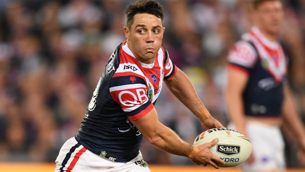 Quick movement: Cronk ensured he was never in possession for too long. 
