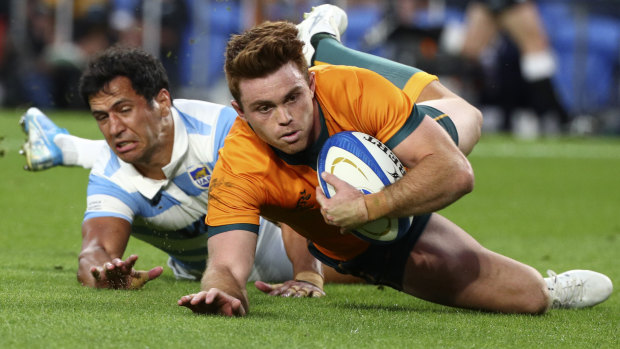 Andrew Kellaway has bagged eight tries in his first nine Tests for the Wallabies.