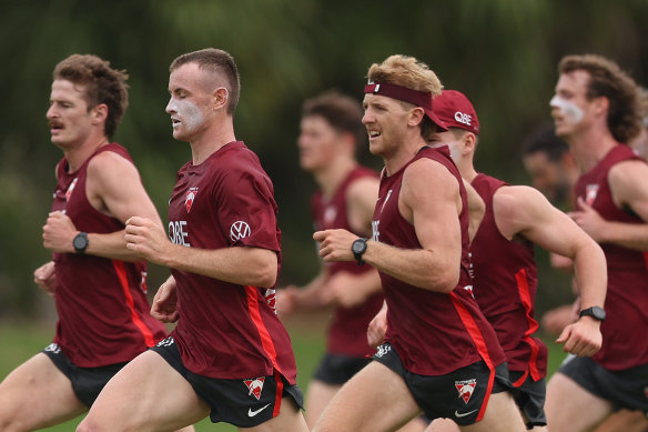 Chad Warner (second from left) is off contract at the end of 2025.