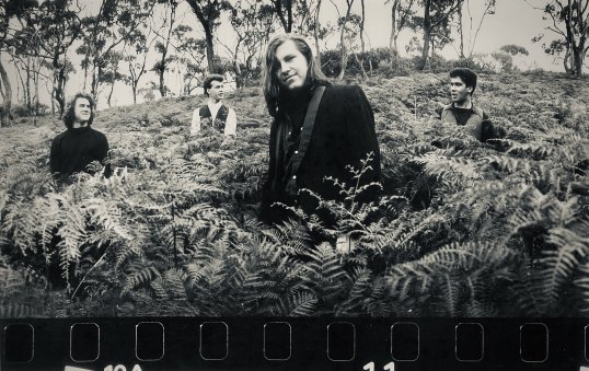 Greenhouse in 1990 from left: Dean Linguey, Johnny Helmer, Michael Robinson and Glen Galloway.