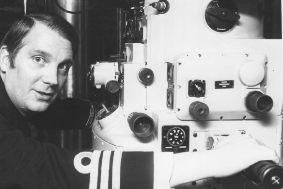 Former British submariner Robert Forsyth on nuclear-powered submarine HMS Sceptre in 1978