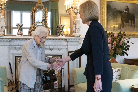 The Queen has been forced to rest following a full day of duties overseeing the handover of power in Downing Street. She is seen here with new British Prime Minister Liz Truss.