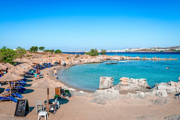 Paros’ beautiful beaches are a draw for many travellers.