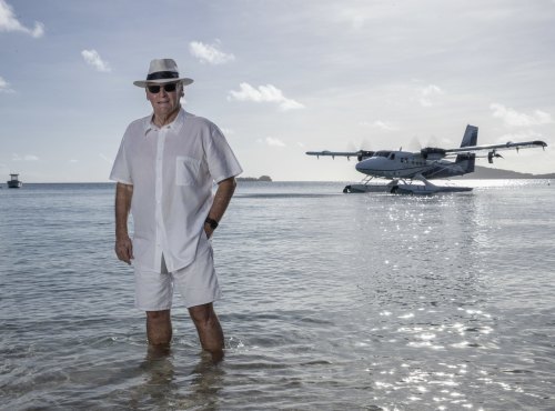 Lang Walker at his exclusive Fiji resort, Kokomo.