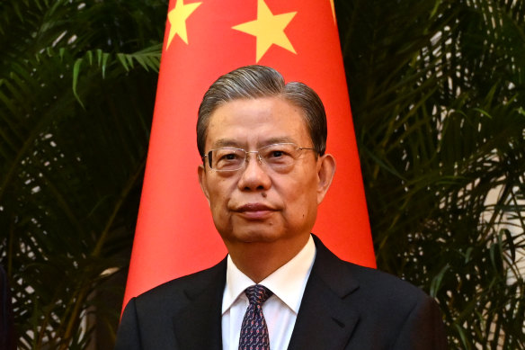 China’s Chairman of the National People’s Congress Zhao Leji.
