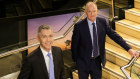 BHP CEO Mike Henry and CFO David Lamont at the company’s global headquarters in Melbourne.