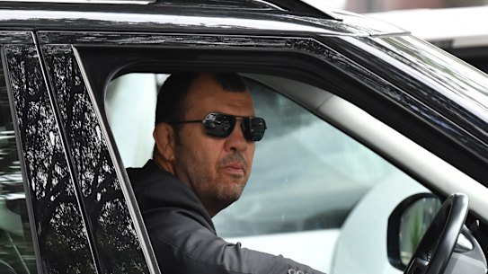 Lost patience: Wallabies coach Michael Cheika.