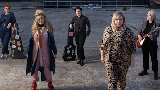 From left, Janelle Johnstone, Linda Johnston, Sarah Blaby, Zec Zechner and Laura MacFarlane.