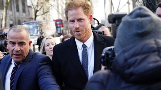 Prince Harry arrives in London