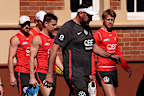 Swans players arriving for training on Wednesday.