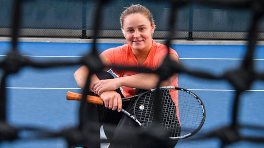Ashleigh Barty, back when she was reigniting her tennis career in 2016.