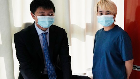 Wu Huan, right, and Wang Jingyu. Wu claims that she was held for eight days at a Chinese-run “black site” in Dubai along with at least two Uighurs.