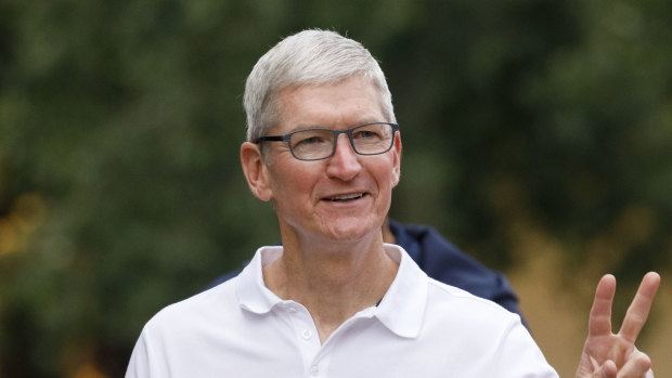 All good? Apple boss Tim Cook has sounded optimistic that the trade war won't hit the iPhone maker.