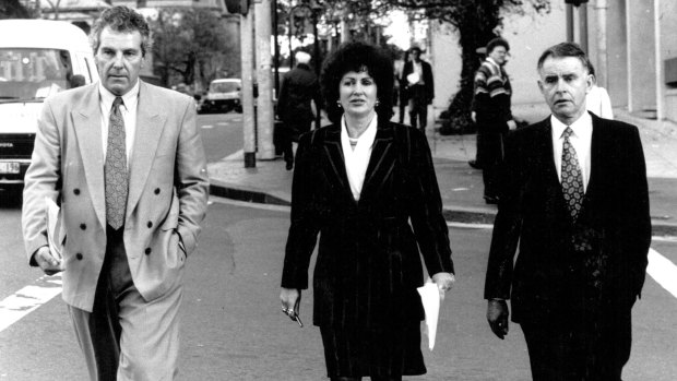 Independents Peter MacDonald, Clover Moore and John Hatton on their way to the State Office Block in 1992. With Tony Windsor, they were responsible, reasonable and committed to stable government.