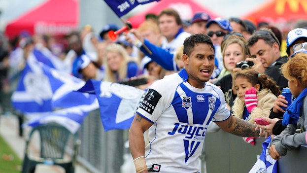 Ben Barba was a hit with the Canterbury Bulldogs fans.
