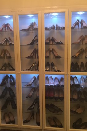 Fidan Shevket's shoe collection.