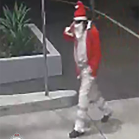 Police are seeking a 'bad santa' over a car theft.