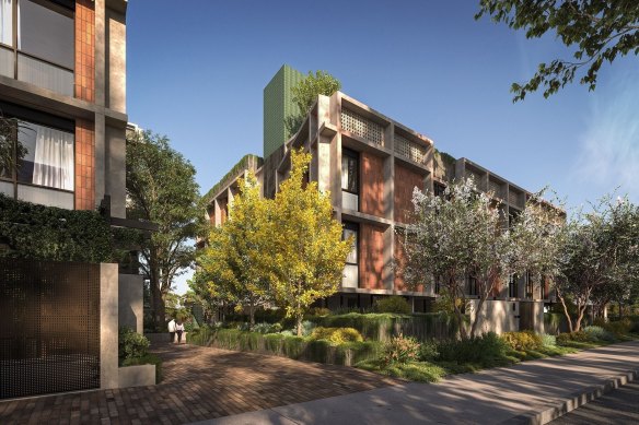The Merri project in Northcote has been identified by the government as one of those apartment projects worthy of emulating across the state.