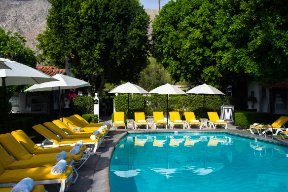 Hollywood glamour with a dash of colour … sitting poolside demands a cocktail.