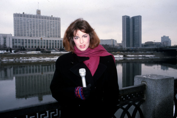 Deborah Snow reporting from Moscow in 1992.