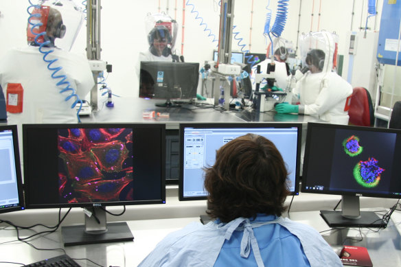 Inside the CSIRO's Geelong laboratory.