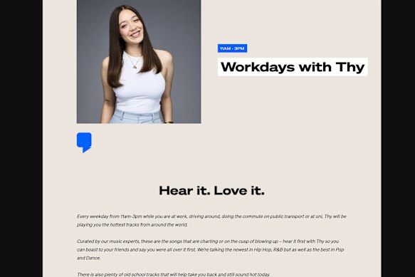 A screenshot of the Workdays with Thy page of the CADA website.