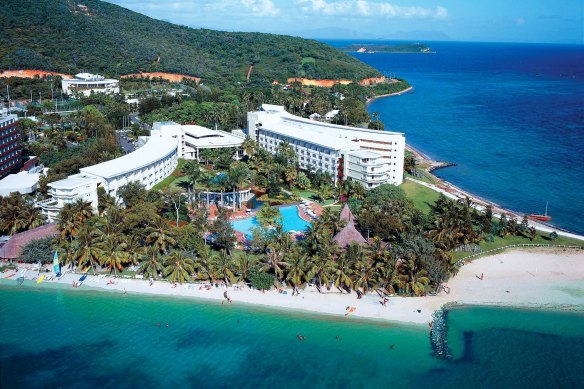 Aerial view of Le Meridien Resort & Spa in Noumea.