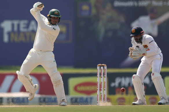 Usman Khawaja was a shining light for Australia with the bat in Sri Lanka last month.