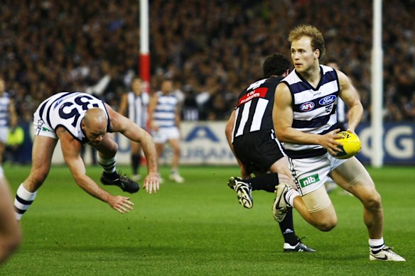 Gary Ablett in the 2007 preliminary final against Collingwood.