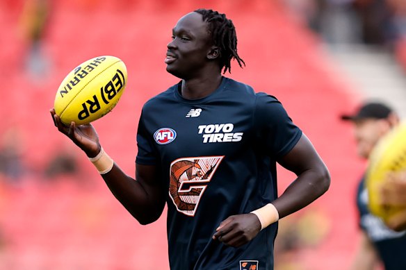 Athletic Giants defender Leek Aleer.