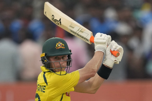 Marnus Labuschagne made 72 off 58 balls in Rajkot.