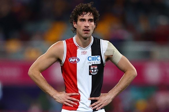 Luckless St Kilda spearhead Max King. 