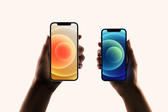 The iPhone 12, left, and the iPhone Mini, will both support 5G.