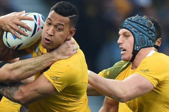 Israel Folau and David Pocock will reunite as teammates.