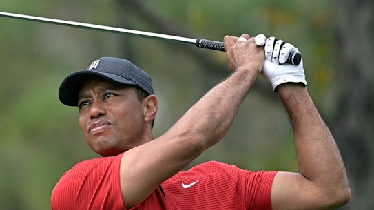 Tiger Woods at the PNC Championship in Florida last December.