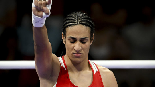 Algerian boxer Imane Khelif.