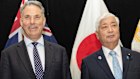 US Defence Secretary Pete Hegseth, Australia’s Defence Minister Richard Marles and Japan’s Defence Minister Nakatani Gen in May.