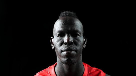 Defender Aliir Aliir moved to the Swans this off-season.