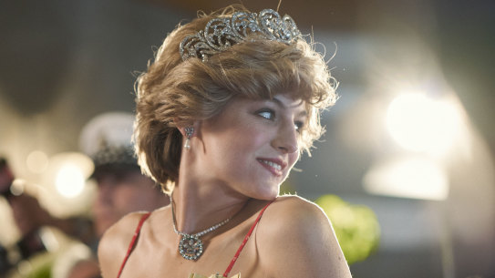 Tortured soul: Emma Corrin as Diana, Princess of Wales in an episode of The Crown.