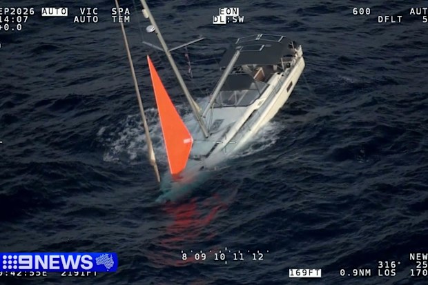 Jeremy and Gemma Cooper and two other crew were 250 nautical miles from Norfolk Island bound for New Zealand when the collision with a whale happened.