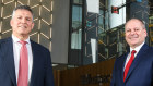 Anthony Miller (left) will succeed Peter King as Westpac CEO in December.