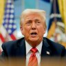 Donald Trump after signing an executive order for 25 per cent tariffs on steel and aluminium imports.