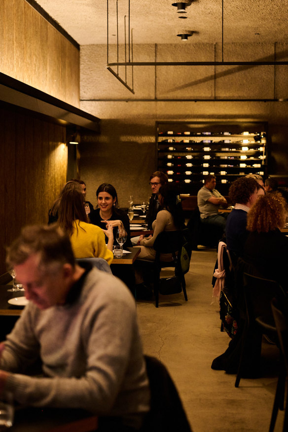 The dining room.