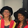 Royal Australasian College of Physicians (RACP) President, Professor Jennifer Martin (left), with RACP President-Elect Dr Sharmila Chandran in 2024.