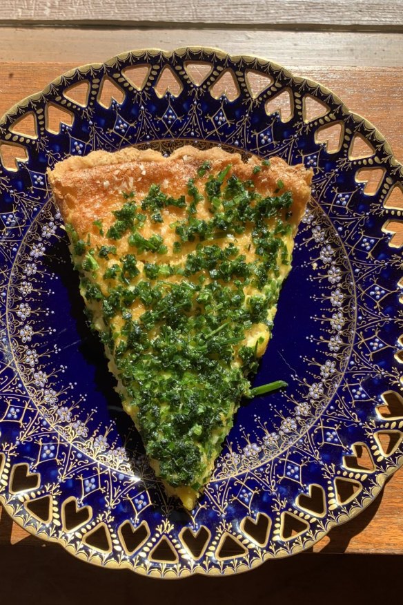 Crab tart.