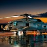 A US Navy Sikorsky MH-60R Seahawk helicopter.
